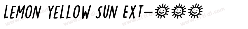 Lemon Yellow Sun Ext字体转换